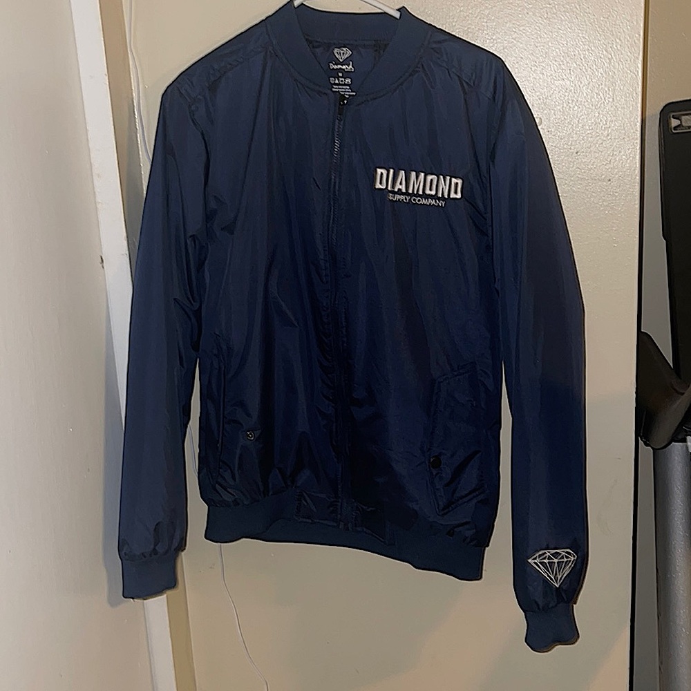 Dark Blue/Navy Blue bomber jacket